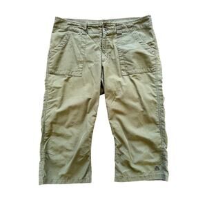 Nike ACG Women's Capri Hiking Pants Shorts Green 8 Cotton Blend Camping Cargo